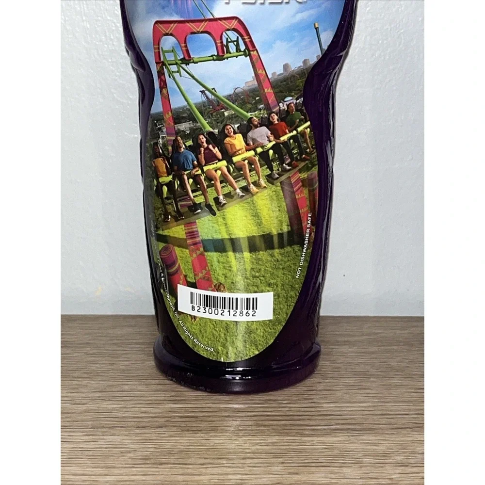 Busch Gardens Tampa Serengeti Flyer Reusable Souvenir Cup w/ Straw 2023 Lot Of 2